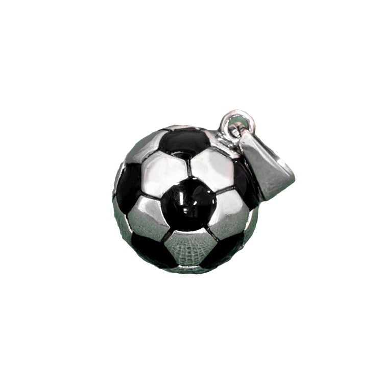 Football necklace men's titanium steel does not fade creative sports style European and American stainless steel World Cup jewelry pendant jewelry