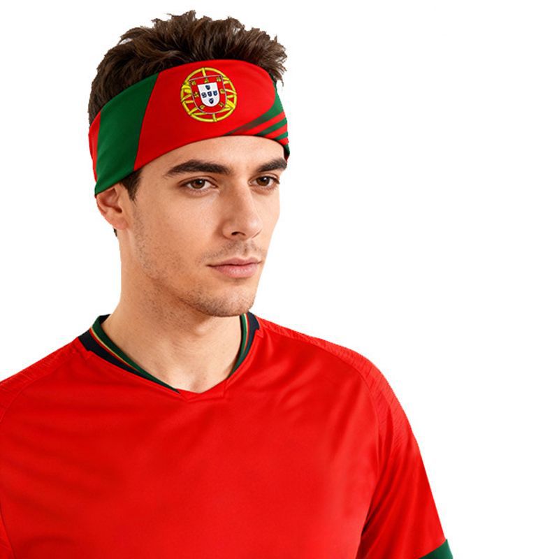 U.S.-Canada-Mexico 2026 World Cup Products Fan Sports Headband Germany-Brazil Flag Printed Antiperspirant Belt