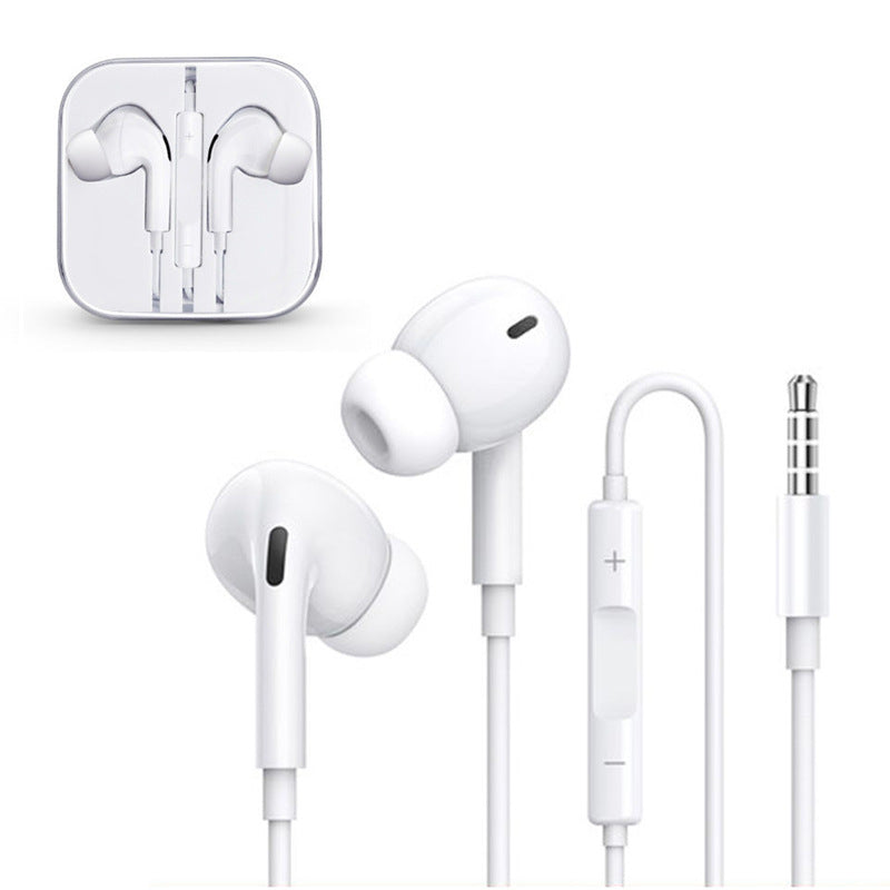 Applicable iPhone wired headset wire control bluetooth huawei direct plug 3.5mm apple type-c in-ear headset