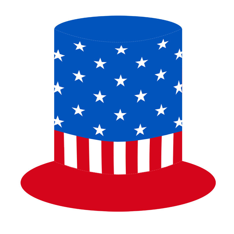 Independence Day Hat Uncle Sam Hat Fourth of July American Flag Top Hat Top Hat Labor Day Decorative Hat