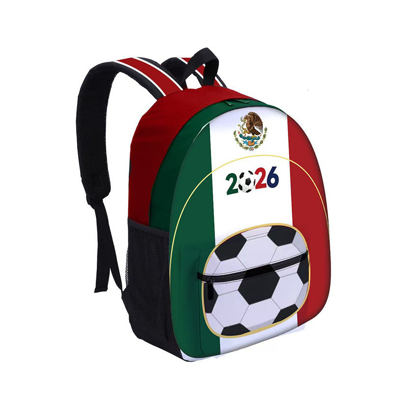 Cross-border US, Canada and Mexico 2026 World Cup products Fan backpack Unisex travel football backpack customization