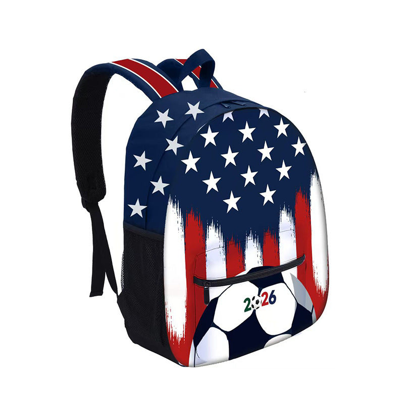 Cross-border US, Canada and Mexico 2026 World Cup products Fan backpack Unisex travel football backpack customization