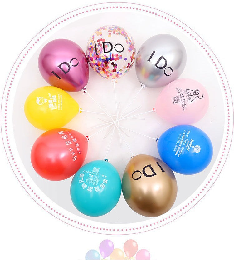 Custom printed advertising balloons: logo, kindergarten designs, qr code printing, grand opening decorations, and personalized balloons for street vendors