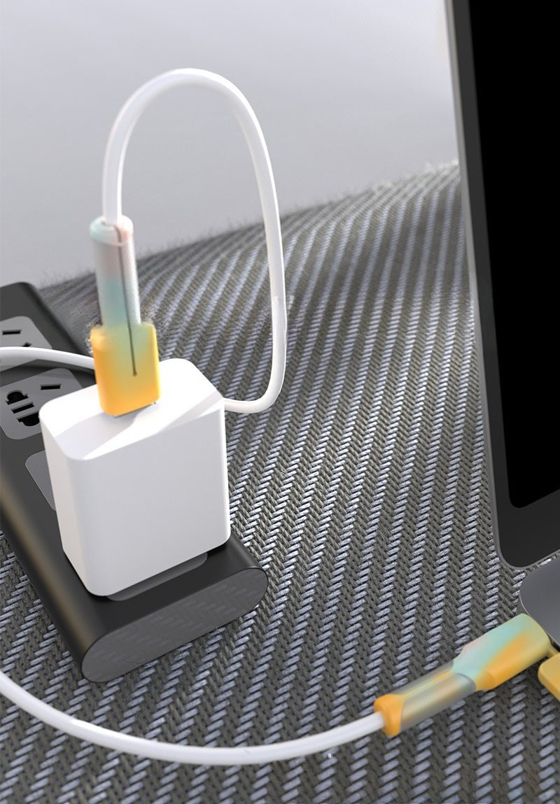 New data cable protective cover silicone anti-break charging cable protective cover cable biter anti-break