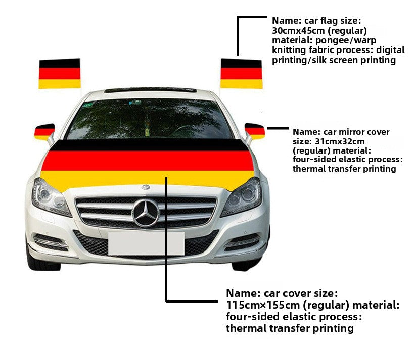 US, Canada and Mexico 2026 World Cup products Mexico flag, car cover, car mirror cover, car rearview mirror cover, car flag