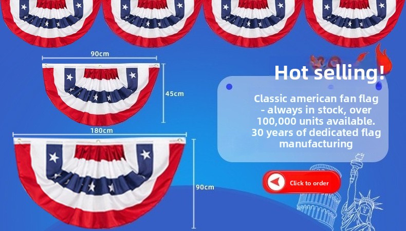 Cross-border spot, Independence Day American embroidered flag 3 * 5ft Oxford cloth splicing star strip American embroidered flag