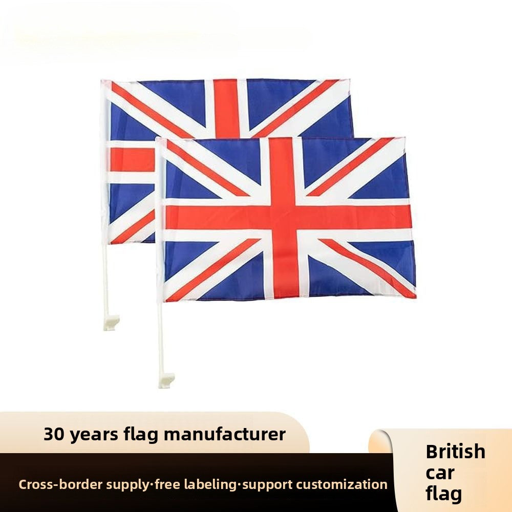 2026 US, Canada and Mexico World Cup Car Flag Car Flag UK Car Flag Flags World Flags Car Window Flag Car Decoration