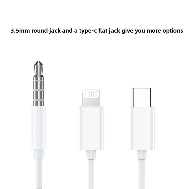 Applicable iPhone wired headset wire control bluetooth huawei direct plug 3.5mm apple type-c in-ear headset