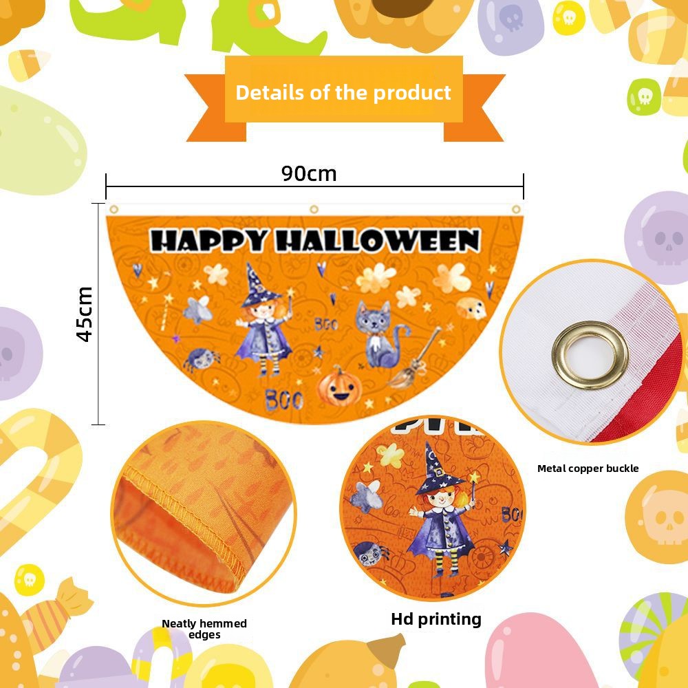 Brazilian Carnival Fan Flag Mardi Gras Carnival Festival Atmosphere Party Decoration Half Fan Flag