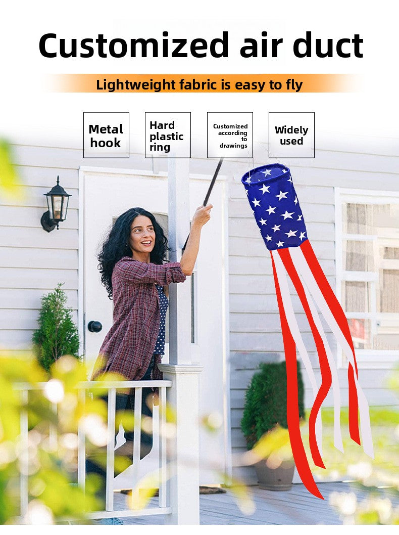 Independence Day Star Wind Cane Flag Garden Party Decoration Flag Labor Day Labor Day Wind Cane Flag