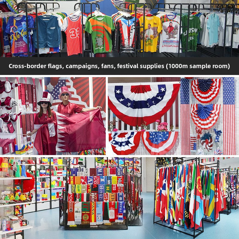 2026 US, Canada and Mexico World Cup products, hand-cranked flags, fans, scarves, cheering props, decorative jerseys and flags customization