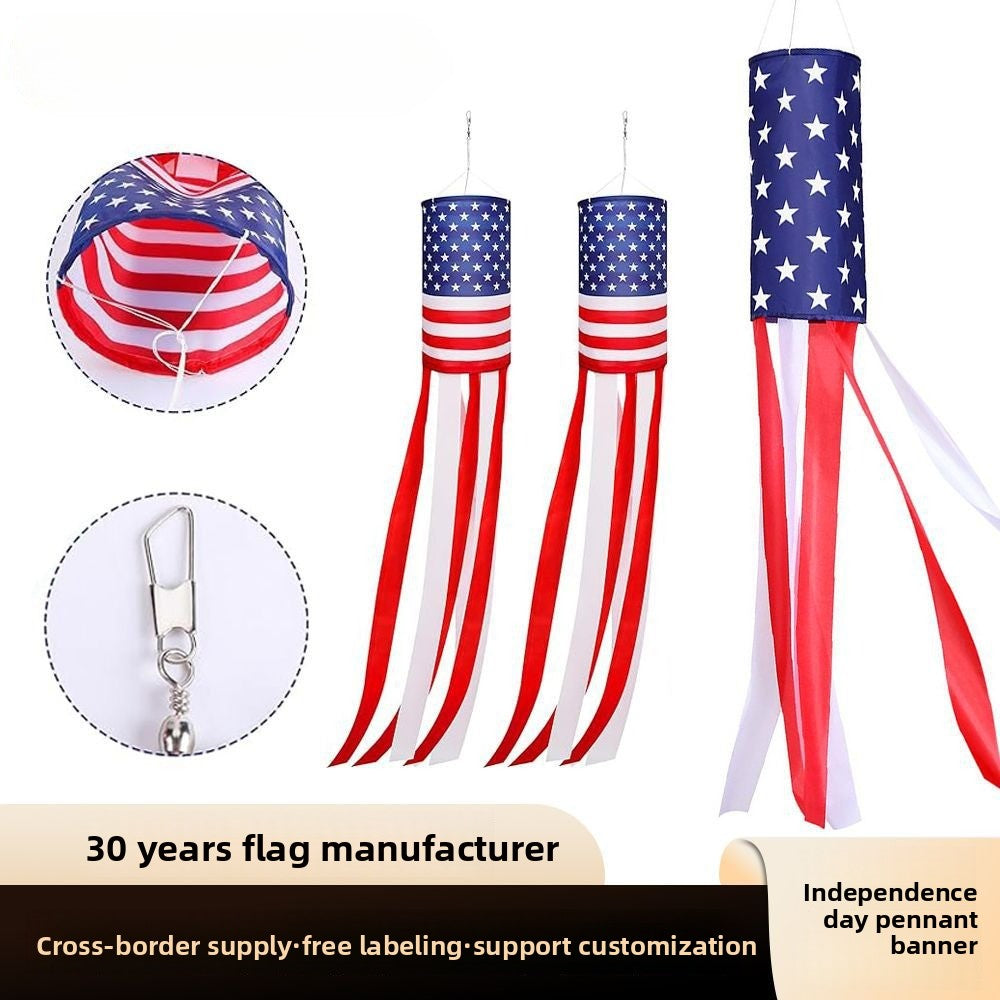 Independence Day Star Wind Cane Flag Garden Party Decoration Flag Labor Day Labor Day Wind Cane Flag
